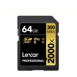 렉사 메모리 카드 SD 캐논 소니 니콘 카메라 2000배속 V90, 64GB