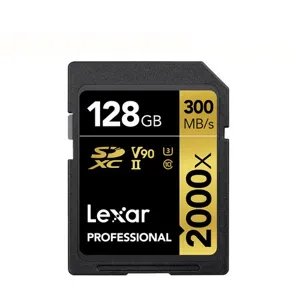 렉사 메모리 카드 SD 캐논 소니 니콘 카메라 2000배속 V90, 128GB