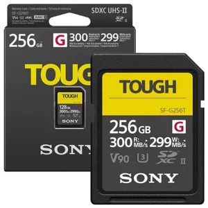 소니 SDXC TOUGH UHS-II U3 V90 터프 SD카드 SF-G256T, 256GB