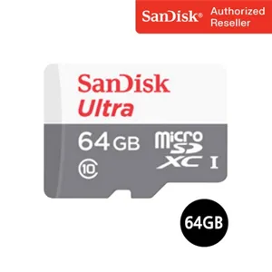샌디스크 울트라 마이크로 SD 메모리카드 SDSQUNR, 64GB