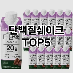 단백질쉐이크 가성비 TOP5 요약정리