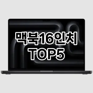 맥북16인치 끝판왕 TOP5 알아보기