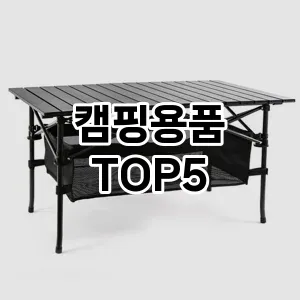 캠핑용품 검증된 TOP5 비교분석