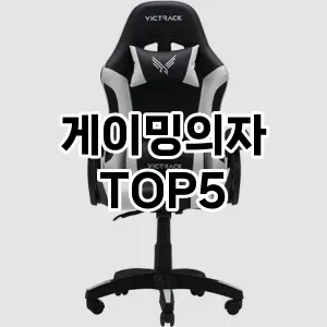 게이밍의자 끝판왕 TOP5 모아 봤어요